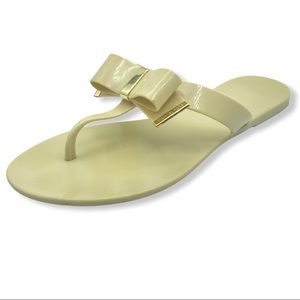 Michael Kors Kayden Bow Jelly Thong Sandals 8